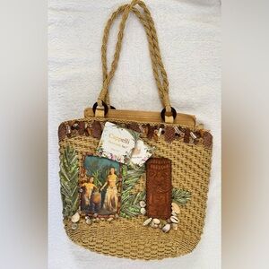Cappelli Straworld Artisan Straw Tote – Hula Art & Tiki – NWT